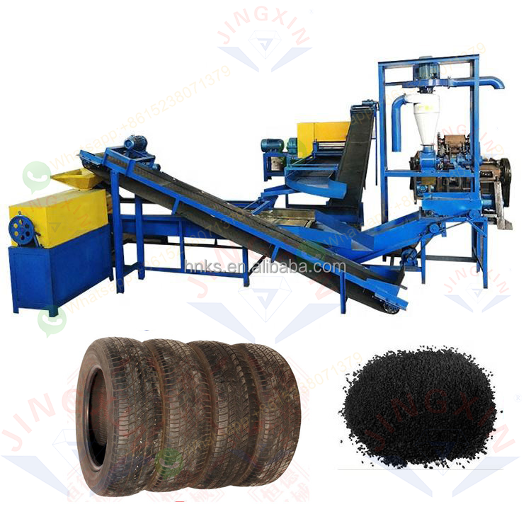 recycling of tyres/used tyre recycled line/China factory promote rubber powder product line