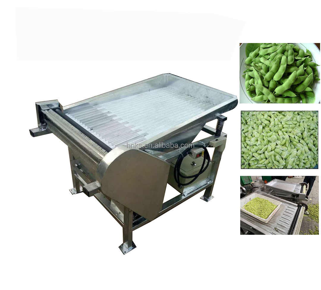 Fresh Green Pigeon Peas Beans Shell Removing Sheller Shelling Machine