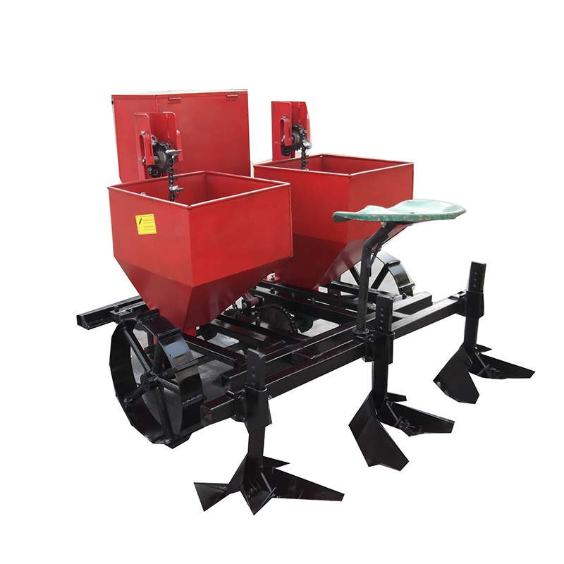 Hot sale China small potato seeder machine one two rows potato planter for walking tractor