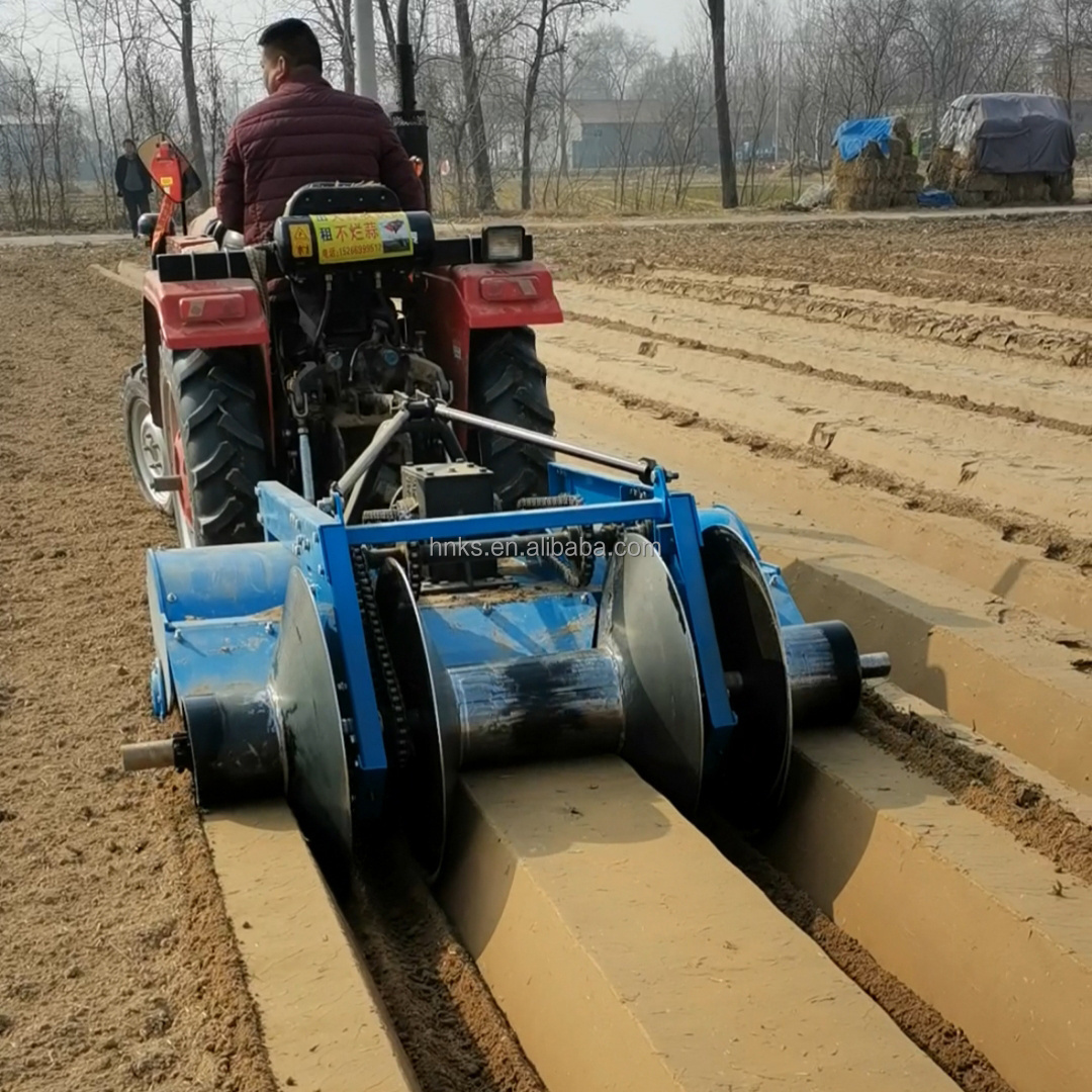 Farm agriculture potato ridger 2 3 row ridger soil bed former machine for tractor strawberry ditching and ridging machine