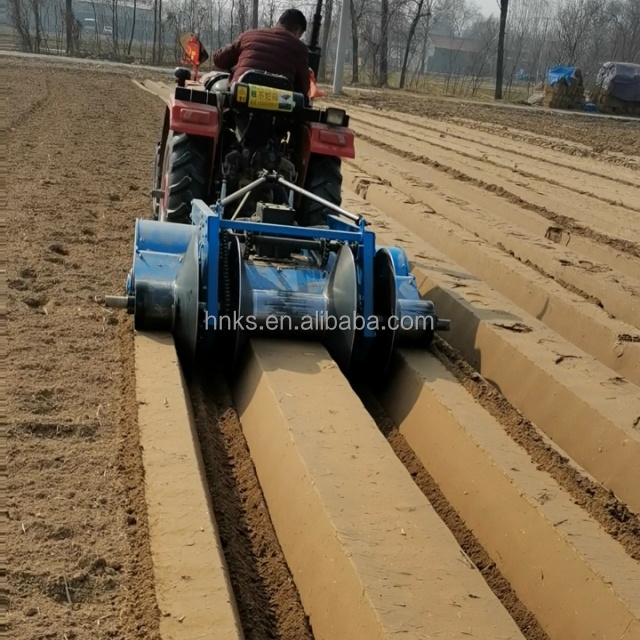 Farm agriculture potato ridger 2 3 row ridger soil bed former machine for tractor strawberry ditching and ridging machine