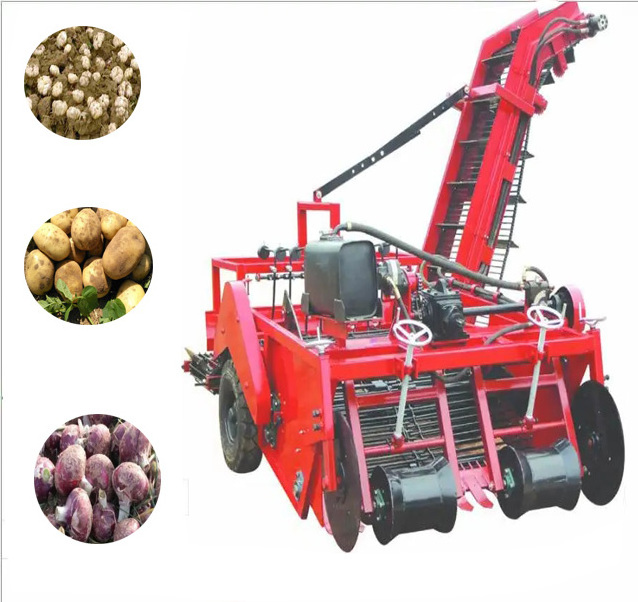 Two Rows Of Potato Harvester Farm Self-discharging Potato Picker Harvester Machine tractor Drive Potato Harvester