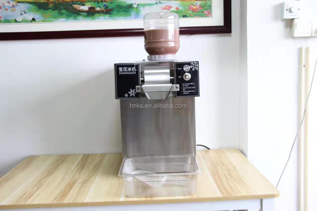 Popular snack snow ice maker machine bingsu ice shaver snow cone maker bingsu snow ice crusher machine