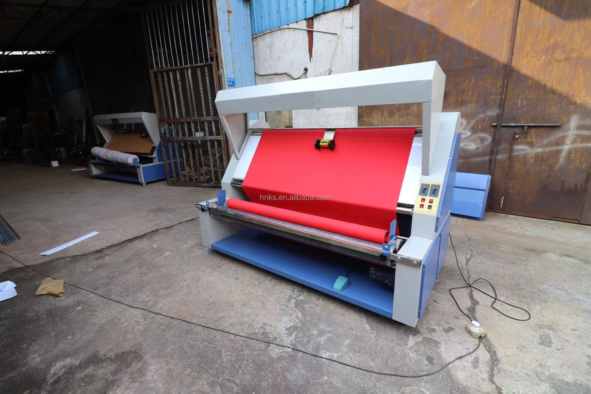 Automatic Textile rolling machine cloth winder roll to roll / fabric coiling folding cutting machine /fabric rewinder