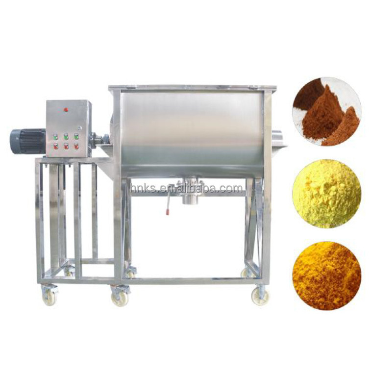 Industrial Horizontal Stainless Steel Bag Paddle Mushroom Substrate Mix Machine Ribbon Blender Dry Powder Mixer