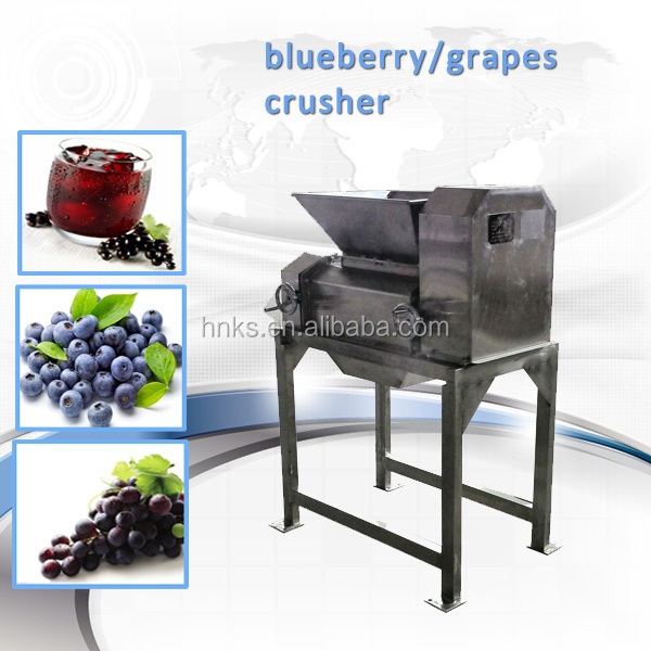 double roll grape/berry crushing machine blueberry crusher