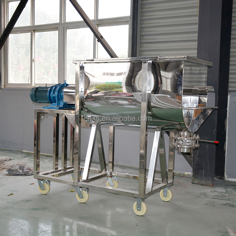 Industrial Horizontal Stainless Steel Bag Paddle Mushroom Substrate Mix Machine Ribbon Blender Dry Powder Mixer