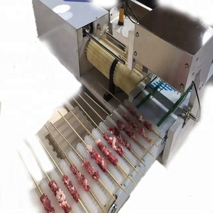 Hot Sale Automatic Chicken Meat Satay Kebab Skewer Making Machine  beef kebab skewer making machine