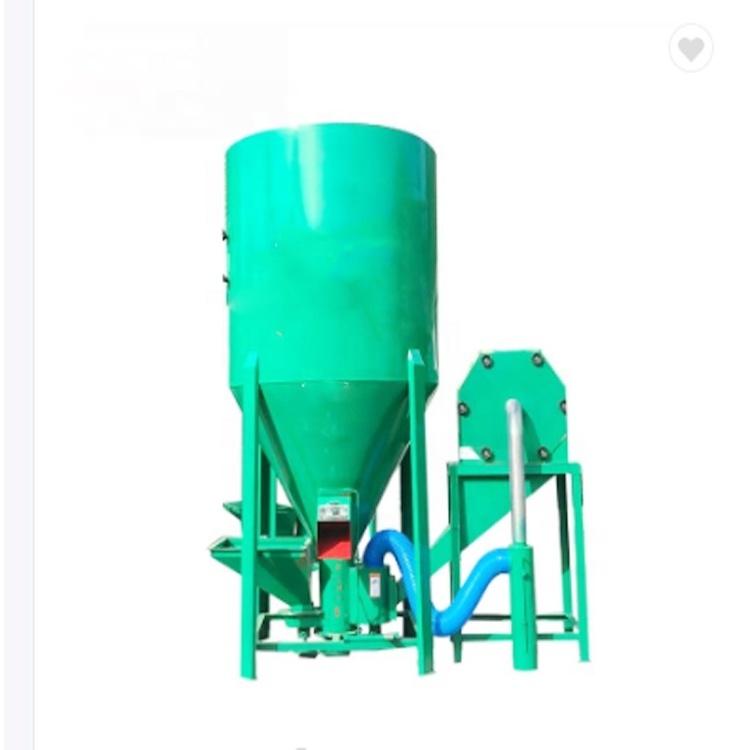 Vertical mixing and color mixing machine Feed mixer Large-scale breeding farm mixing and crushing integrated machine