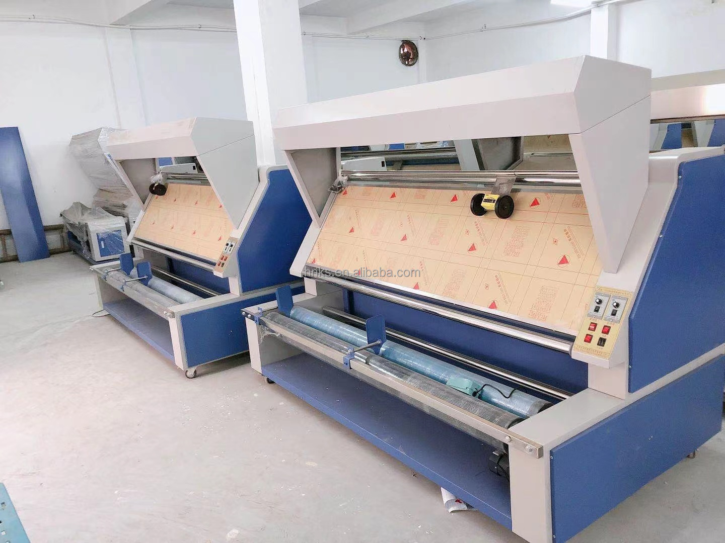 Automatic Textile rolling machine cloth winder roll to roll / fabric coiling folding cutting machine /fabric rewinder