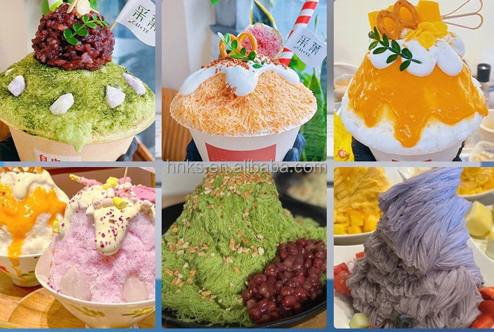 Popular snack snow ice maker machine bingsu ice shaver snow cone maker bingsu snow ice crusher machine