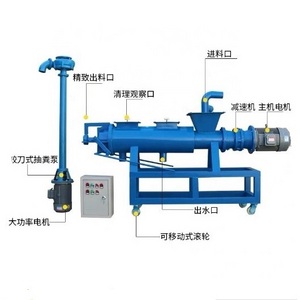 chicken manure dewatering machine/cow dung dewatering machine/solid liquid separator