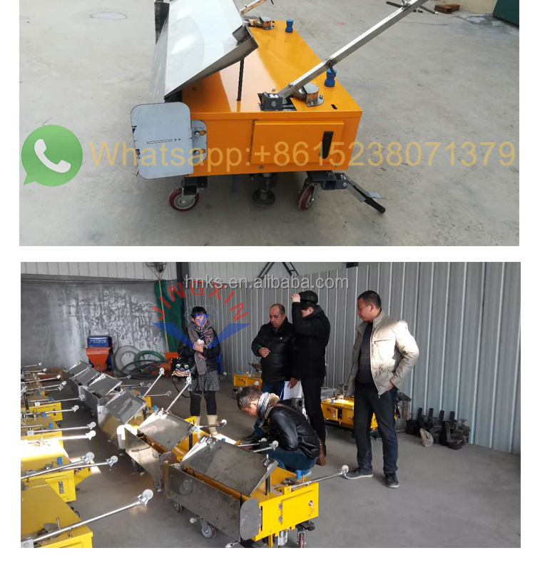 China factory high efficiency Building wall using Automatic lifting Plastering Machine Rendering Cement Plaster Machine