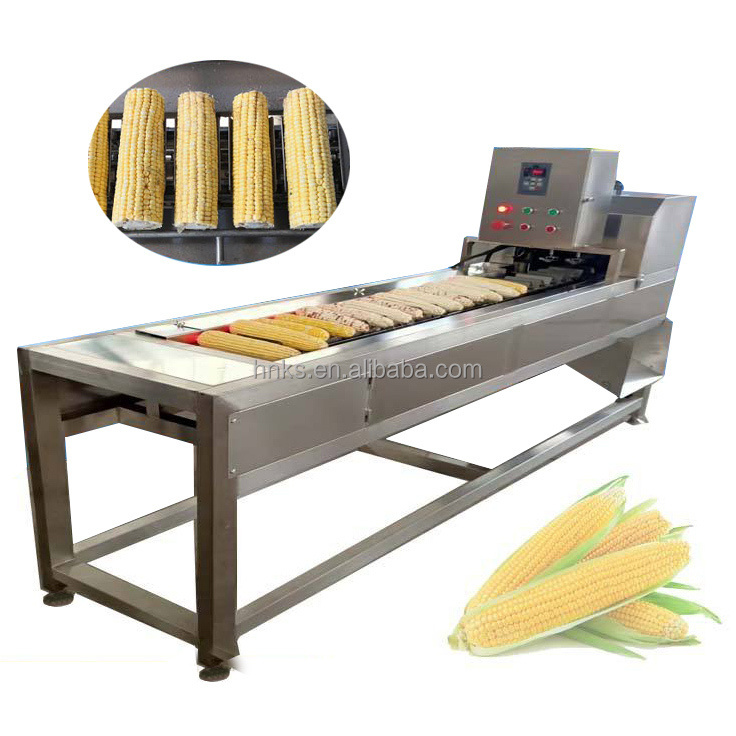 Fully automatic commercial corn root head cutter sweet fresh frozen corn cob stick maize cutting cutter machine for sale price