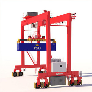 Customized 20 ton 40 ton straddle carrier 50 ton containers terminal Rubber Tyre Gantry Crane rtg crane price