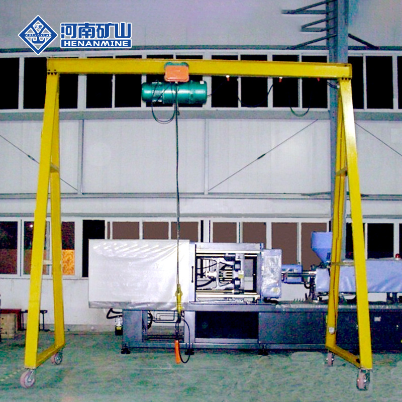 1 ton 2 ton 3 ton 5 ton portable lifting equipment for workshop single girder gantry cranes