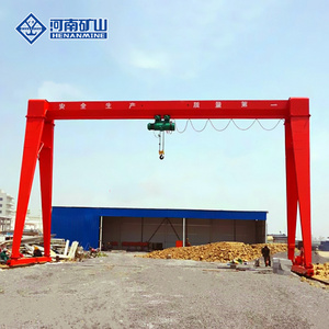 Kuangshan Brand electric hoist for Precast slab factory mh type 1 ton 2 ton 3 ton a frame crane Single girder 8 ton gantry crane