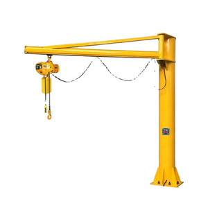 Customized 1 ton 3ton 5 ton jib cranes workshop using 360 degree electric hoist lifting portable jib crane price