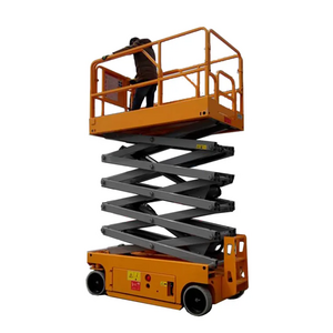 Hot sale Automatic Aerial Work Tracked 8-16m scissor lift thin scaffolding hydraulic car Mini Scissor Lift