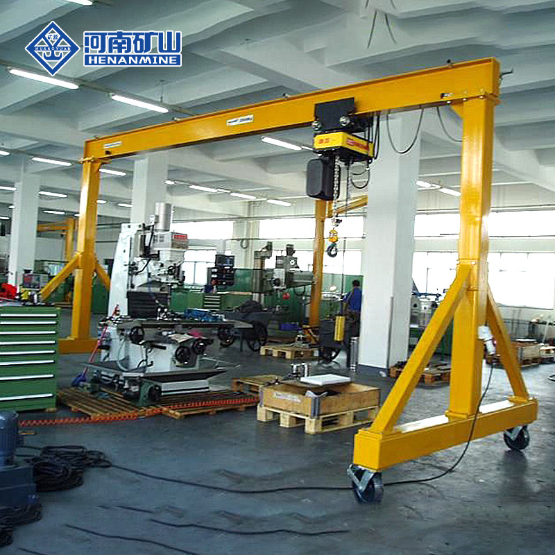 1 ton 2 ton 3 ton 5 ton portable lifting equipment for workshop single girder gantry cranes