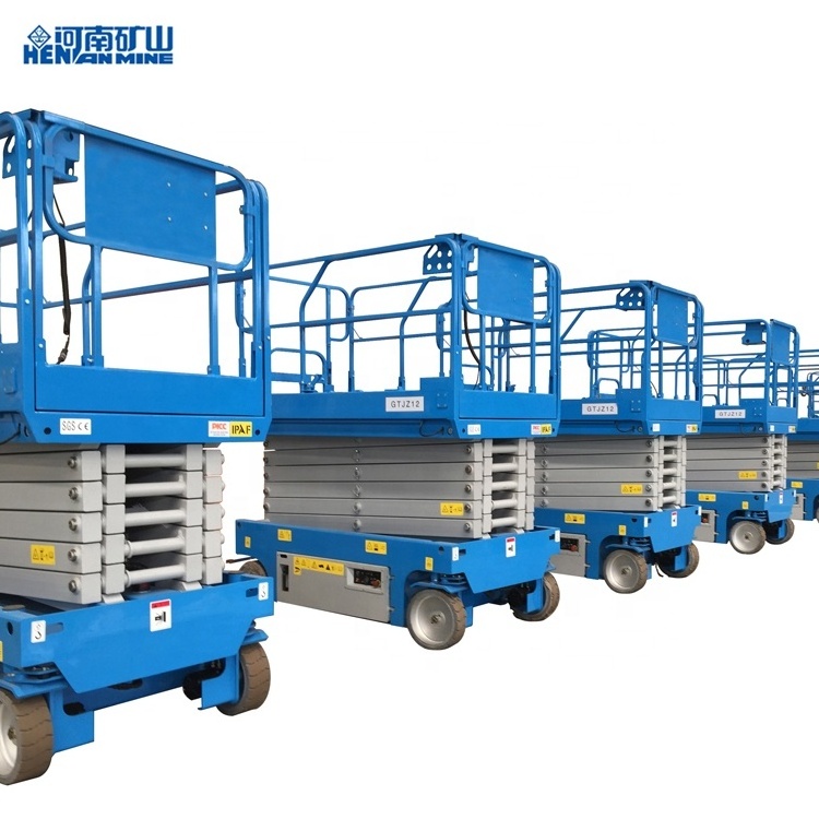 Hot Sale Automatic scaffolding electric lifting 5m 8m 12m Aerial working platform scissor lift