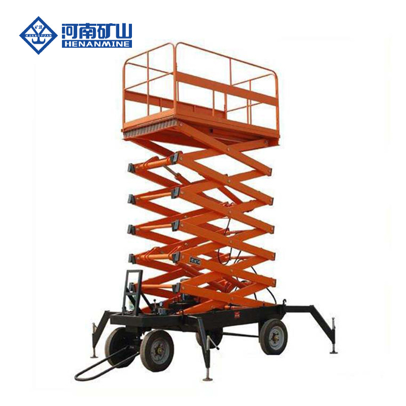 500kg 1 ton 3 ton Hydraulic electric scissor lift platform table  with outrigger