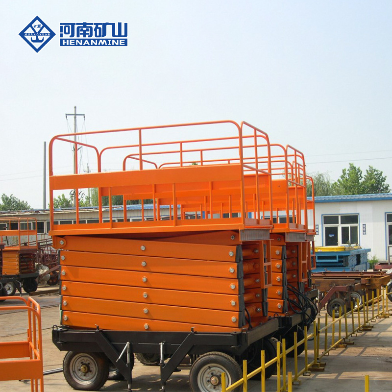 500kg 1 ton 3 ton Hydraulic electric scissor lift platform table  with outrigger