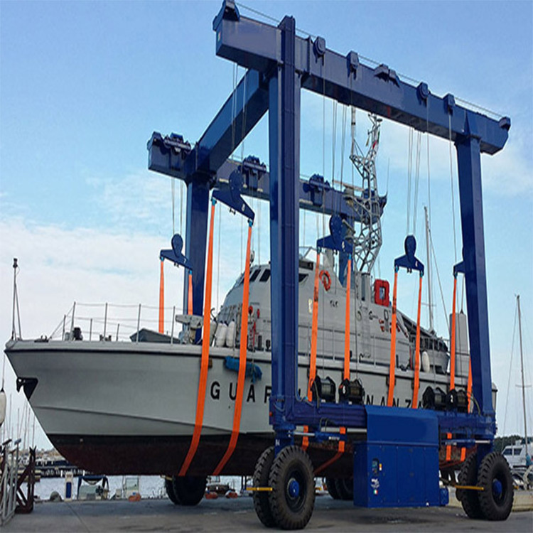 20 ton 50 ton 200 ton 800 ton Heavy duty marine travel lift harbour ship yachts dock boat lift Gantry Crane