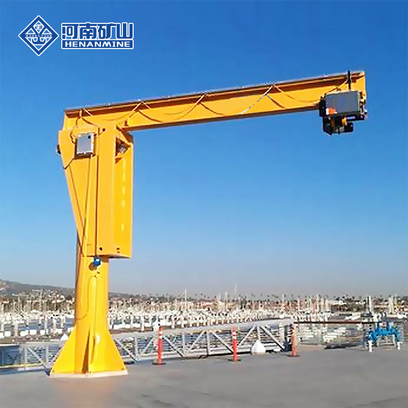 Customized 1 ton 3ton 5 ton jib cranes workshop using 360 degree electric hoist lifting portable jib crane price