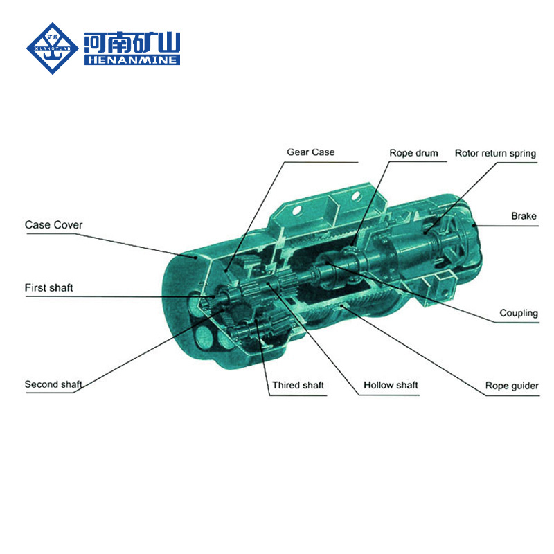 250 kg 500 kg 1 ton 2 ton made in China Full-tonnage Manual control small electric wire rope hoist