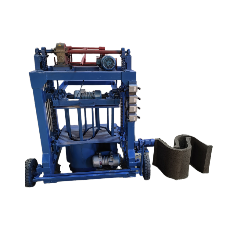 U-shape concrete irrigation canal molding machine opening length of 350mm concrete diversion canal manufacturing machine