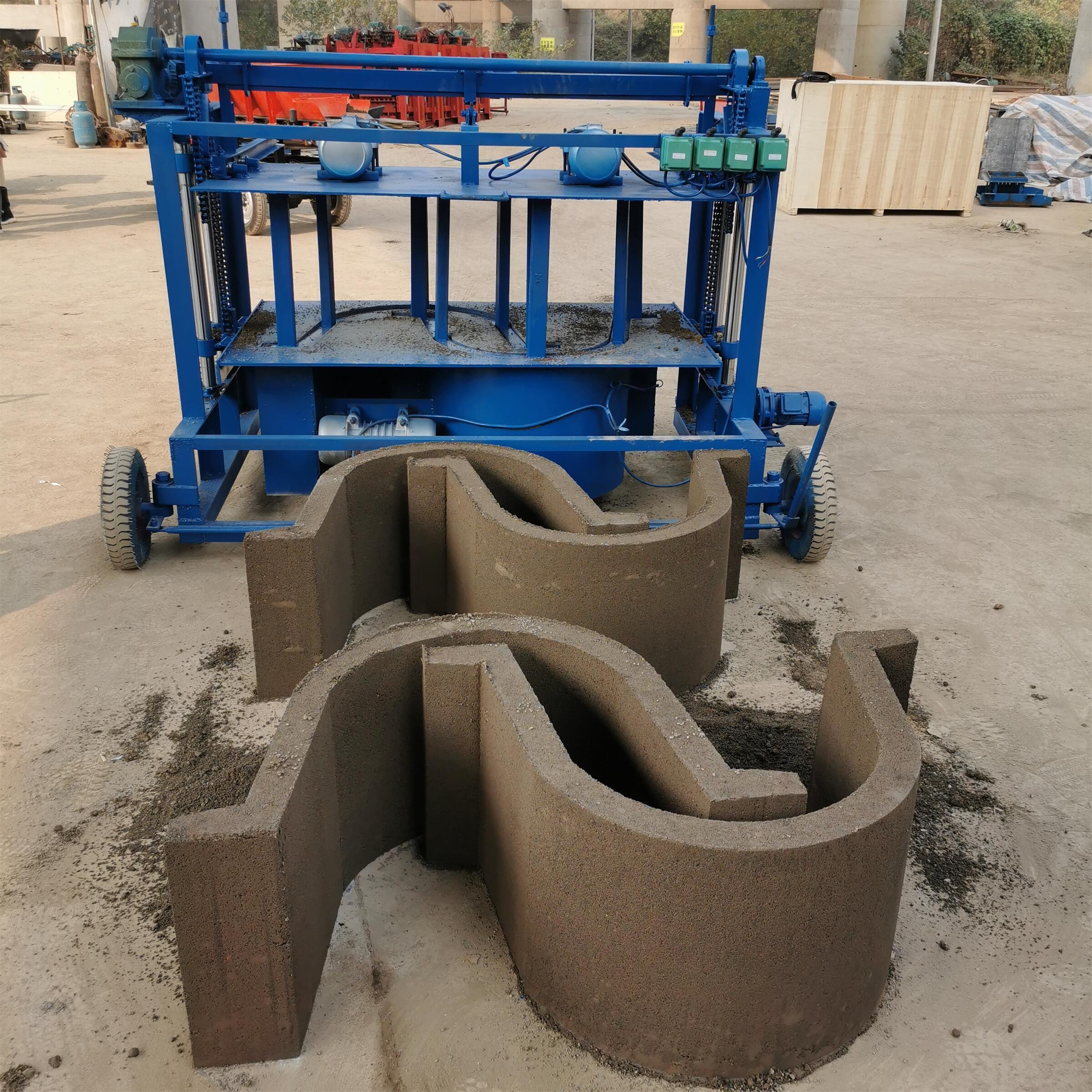 Precast Concrete Drainage Canal Forming Machine Opening Diameter 700mm Concrete Irrigation Canal, Cement Pipe Making Machine