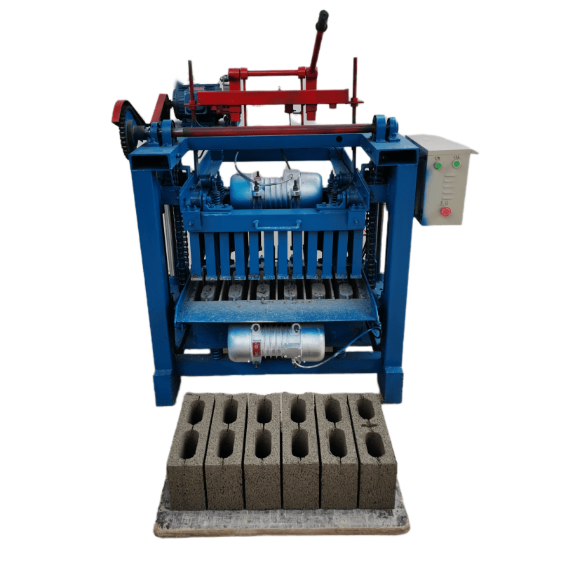 Factory direct sale hollow block moulding machine in India. Semi-automatic cement block machine