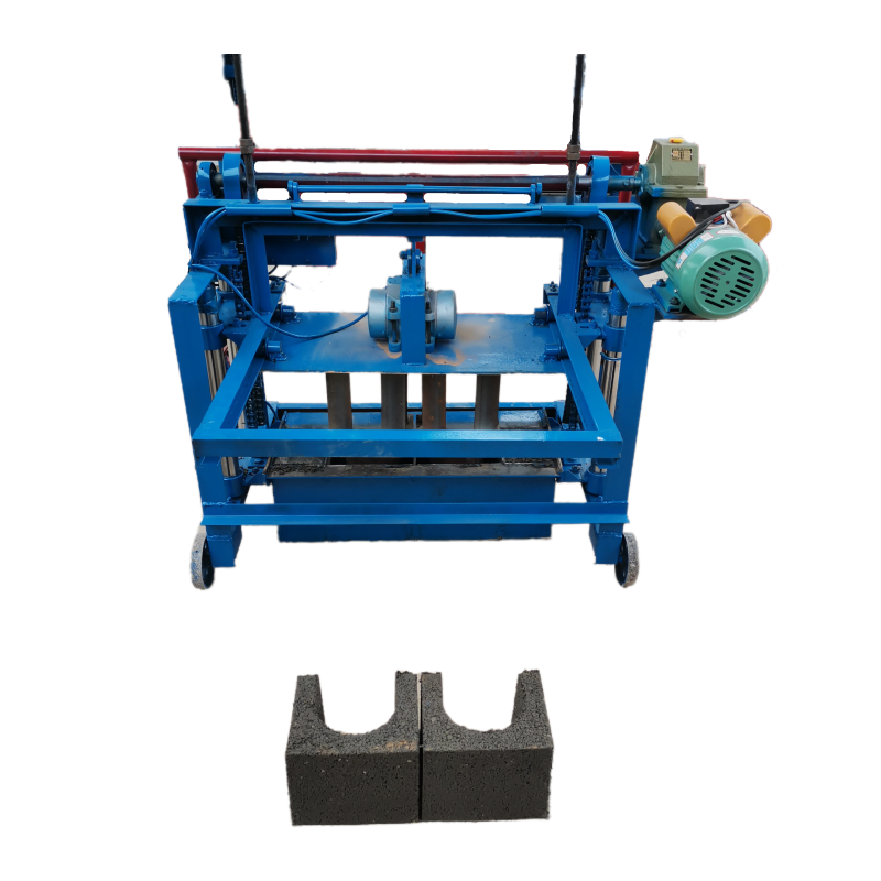 KX4-45 Diesel Generator Driven Automatic Lifting Cement Brick Machine Producing U-Shape Concrete Blocks Small Brick Machine