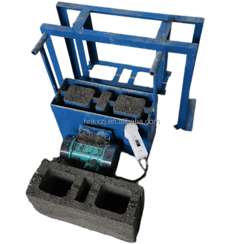 Manual portable cement block making electric molds  Efficient and convenient electric brick making machine