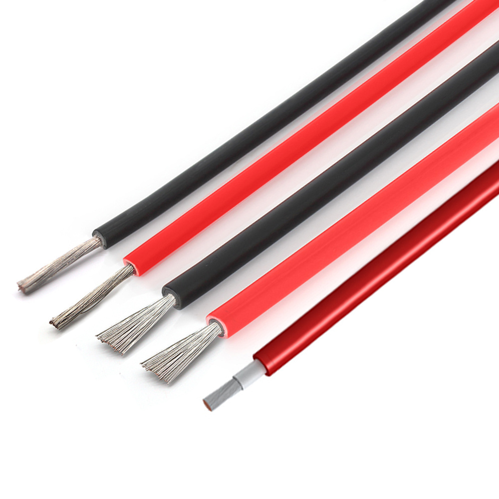 TUV ROSH PV cable 2.5/4/6mm2 low smoke halogen free XLPE XLPO insulated tin plated pv solar cable