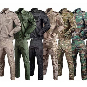 Wholesale Security Guard Uniform Men's Jacket Set Ripstop Muti-Colours Camouflage Uniform