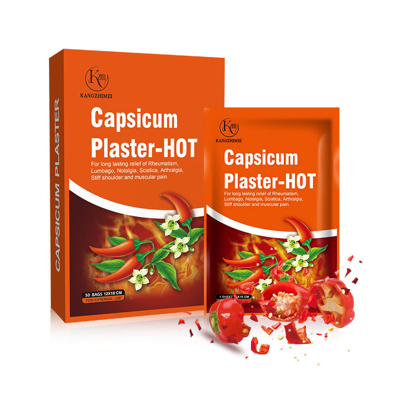 Hot selling herbal pain rheumatism capsicum back pain plaster