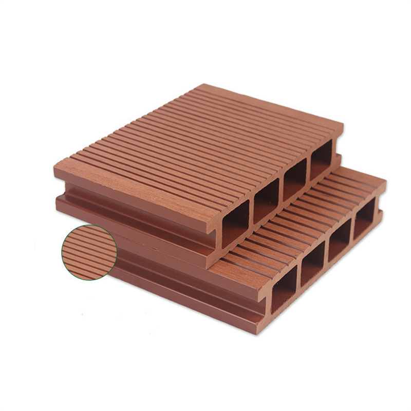 Exterior Hot Sale Wood Plastic Composite Flooring WPC Decking WaterProof Anti-UV Deck Wood Veneer for Swimming Pool