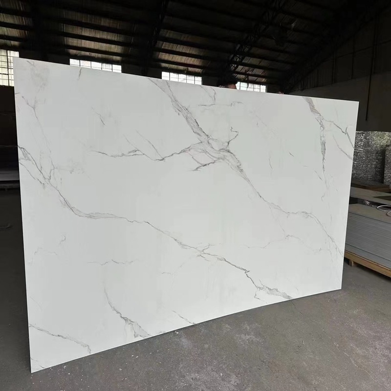 1220*2440*3mm Water Proof UV Board 3D Print Sheet Flexible PVC Marble Sheet for Wall Decoration