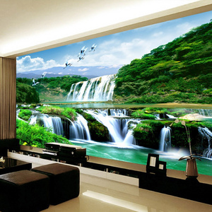 Custom 3D Wall Murals Wallpaper Painting HD Waterfall Nature Landscape Living Room Sofa TV Backdrop Bedroom Photo Wall Paper