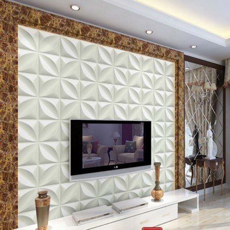 Wholesale 3D wall sticker pvc wallpaper bedroom TV background wall interior decoration board 3d wall panel