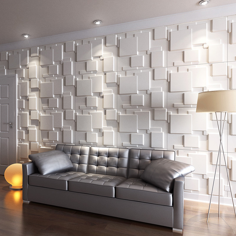 Wholesale 3D wall sticker pvc wallpaper bedroom TV background wall interior decoration board 3d wall panel