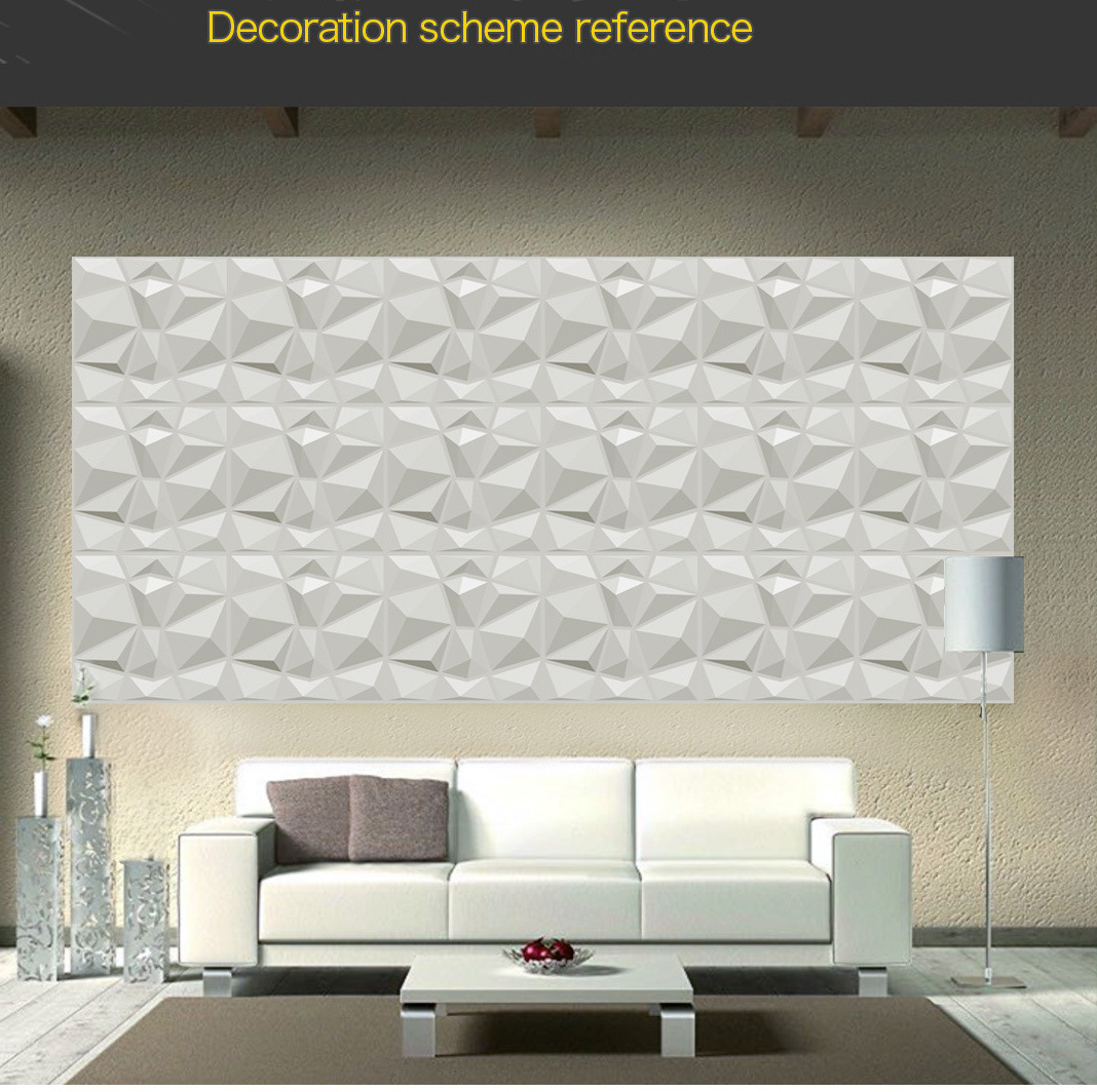 Wholesale 3D wall sticker pvc wallpaper bedroom TV background wall interior decoration board 3d wall panel