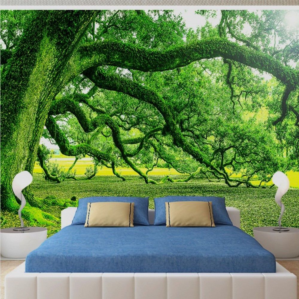 Nature Green Tree Green Vine Washable Wallpaper Mural Wallpaper 3d Wallpaper Home Decoration