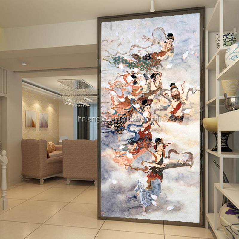 best selling wallpaper Chinese wallpaper mural Chinese style mythology flying fairies FIG custom wallpaper mural