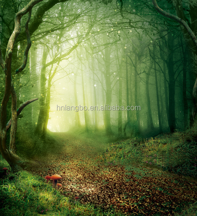 Forest wallpaper living room TV wall mural wallpaper Nature Fantasy wallpaper mural