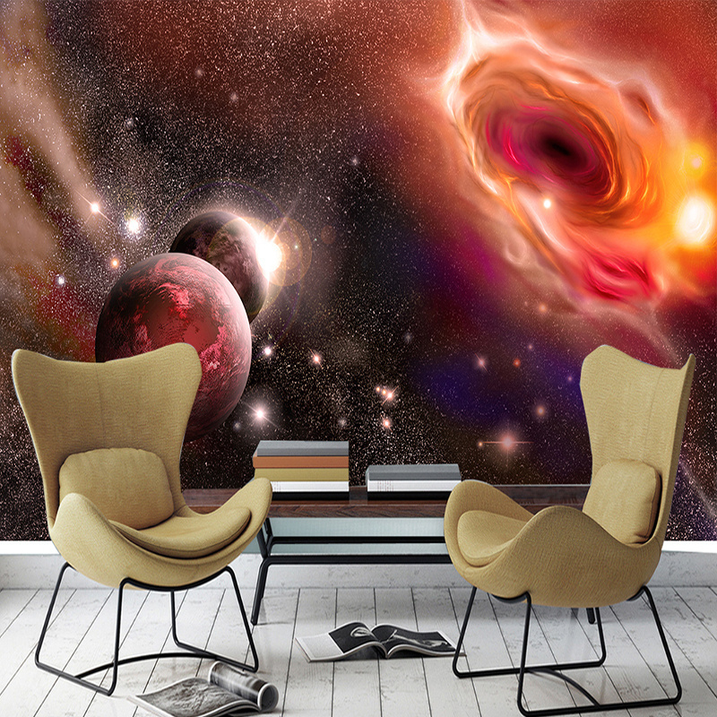 Custom Any Size 3D Photo Wallpaper Beautiful Universe Starry Galaxy Large Mural Wall Painting Wallpapers For Living Room Bedroom