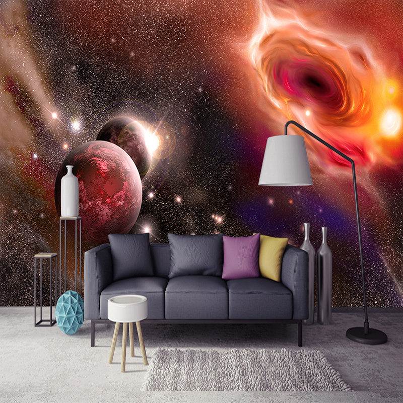 Custom Any Size 3D Photo Wallpaper Beautiful Universe Starry Galaxy Large Mural Wall Painting Wallpapers For Living Room Bedroom