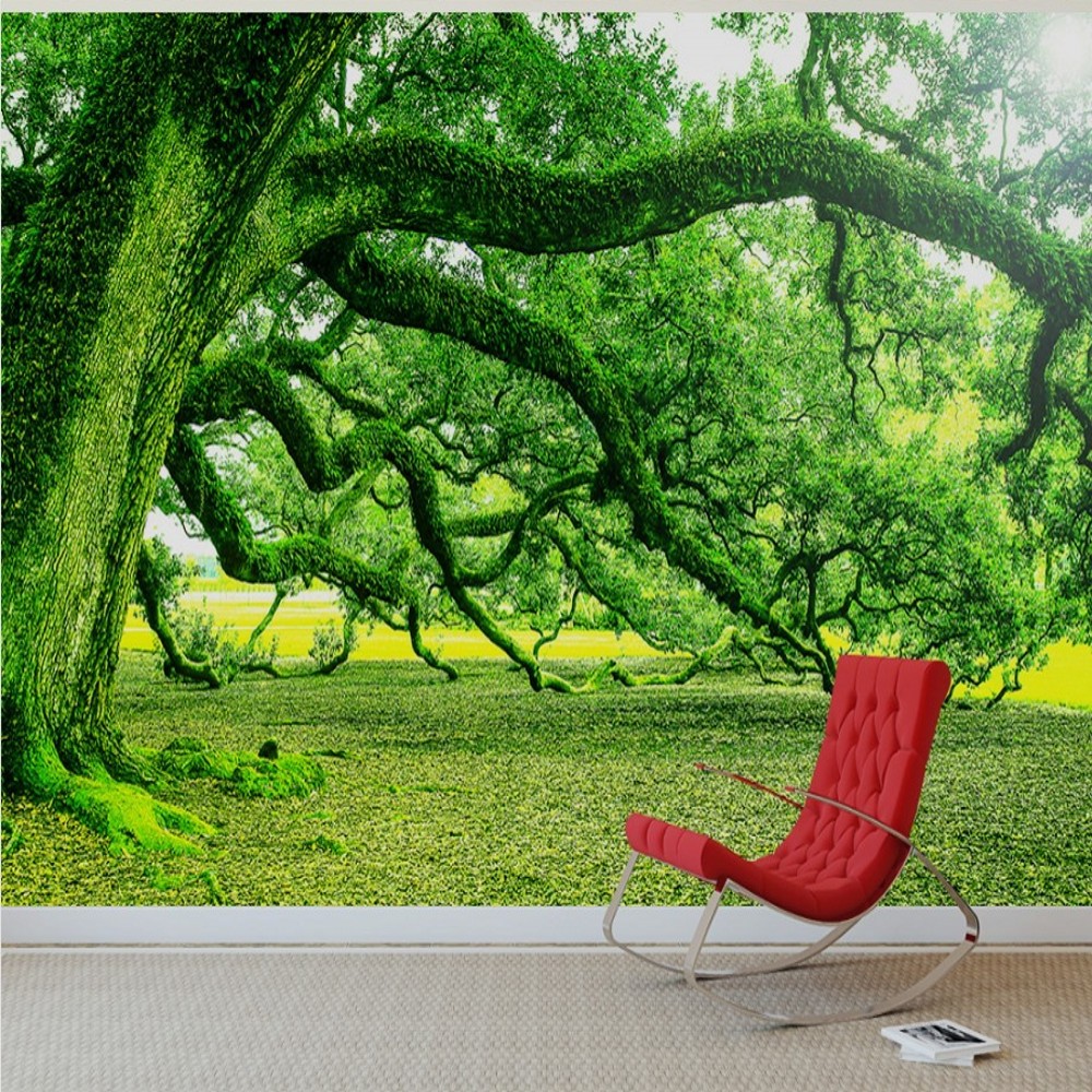 Nature Green Tree Green Vine Washable Wallpaper Mural Wallpaper 3d Wallpaper Home Decoration